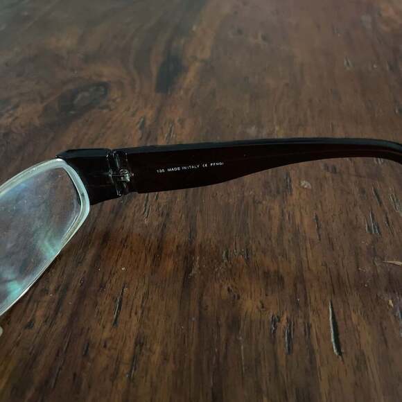 Fendi Eyeglasses Frame Italy F700 210 53-17-135 Brown Full Rim Metal UW95 - Picture 4 of 5